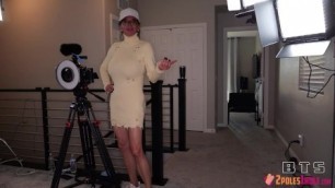 See behind the scene of Rebel Lynns first time with 2 BBCs in vagina