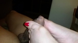 Sexy Wife Footjob