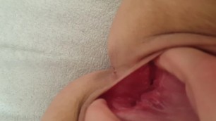 Amateur Sexy Slut MILF Gapes her Pussy Wide for all to Taste