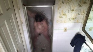 Plumper’s Boyfriend Hides Cam and Catches Hot BBW Shower Action