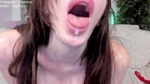 Hot milf Licks your cock and asks you to cum in her mouth