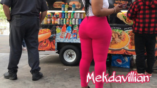 Thick Vpl Booty African Milf in Pink Pants
