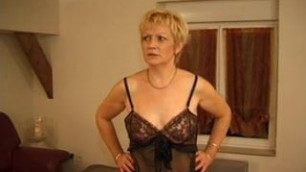 FRENCH MATURE 7 blonde mom milf and a young man