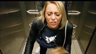 pick up german bitch and fuck in elevator
