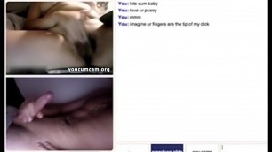 Horny MILF mom fingering her hairy wet pussy on sex chat