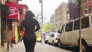 Bubble Booty Milf Vpl in Black See-thru Spandex