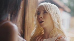 Sad older MILF happy to see younger lover