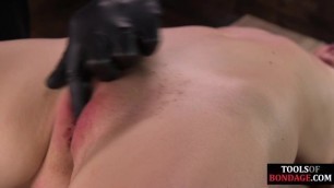 Predicament bondage BDSM MILF gets body and pussy torment